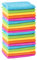 MTS Pack of 20 Microfibre Cleaning Cloths Dusters Car Bathroom Polish Towels, Size 30 x 30 cm, Multi - coloured