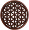 Geschnitztes Wandbild Deko Wandrelief, Untersetzer Flower of life - Blume des Lebens / Masken & Wandschmuck