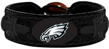 GameWear Uni-Erwachsene TonalBracelets – Standardbreite Philadelphia Eagles Fußball-Armband in Team-Farbe, Schwarz, Tonal, Einheitsgröße