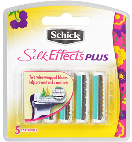Schick Hydro Silk Effects Plus Razor Blade Refills for Women - 5 Count