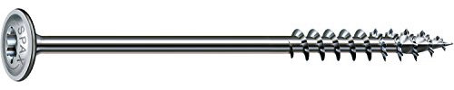 SPAX Holzbauschraube, 6,0 x 100 mm, 100 Stück, T-STAR plus, Tellerkopf, Teilgewinde, 4CUT, WIROX P3J, 0251750601005