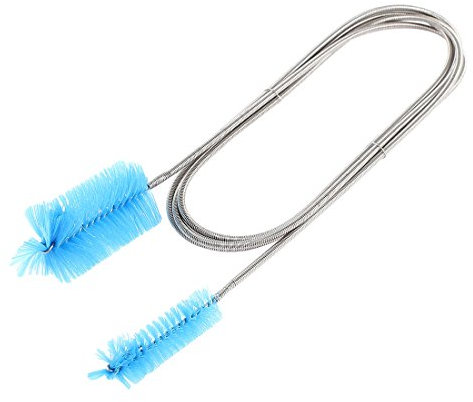 sourcing map Aquarium Flexible Doppel Ende Reinigung Pumpe Schlauch Filter Bürste 66 Länge de