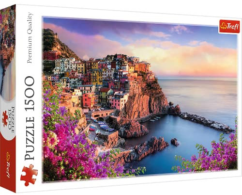 Trefl 26137 Puzzle, Ansicht von Manarola, 1500 Teile, für Kinder ab 12 Jahren, Farbig