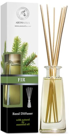 Reed Diffuser Fir 100ml - Fir Essential Oil Home Fragrance Air Freshener - Long Lasting Aromatherapy