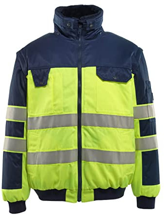 Mascot Pilotenjacke Livigno, 1 Stück, XL, gelb/marineblau, 00920-660-171-XL