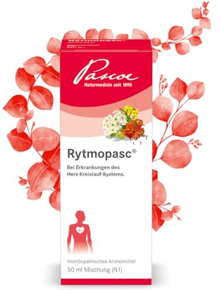 Pascoe Rytmopasc homöopathische Tropfen bei Herzrhythmusstörungen, 50 ml | Arzneimittel als Tropfen zum Einnehmen, mit Crataegus & Veratrum viride, Packungsgröße 50 ml, von Pascoe Naturmedizin