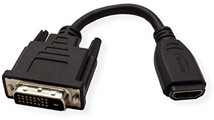 Value Cable adaptador HDMI-DVI, HDMI BU/DVI-D ST