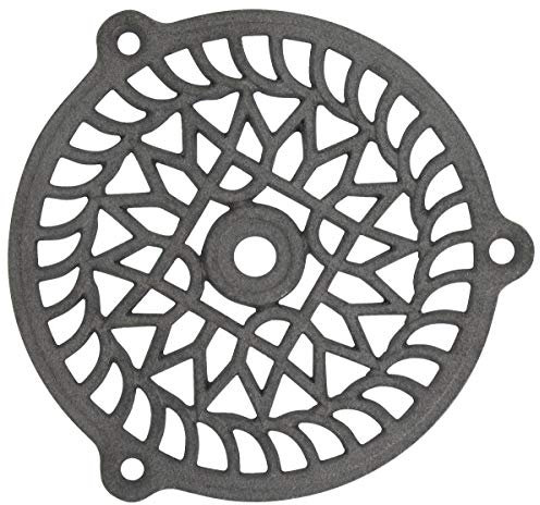 Rejilla hierro fundido fijo jardinier Massard – redonda – Diámetro 130 Mm