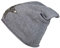 Cashmere Dreams Slouch-Beanie-Mütze mit Kaschmir - Hochwertige Strickmütze für Damen Mädchen - Hat - Pailletten Stern - One Size - Sommer Herbst und Winter Zwillingsherz (d.grau/silber)