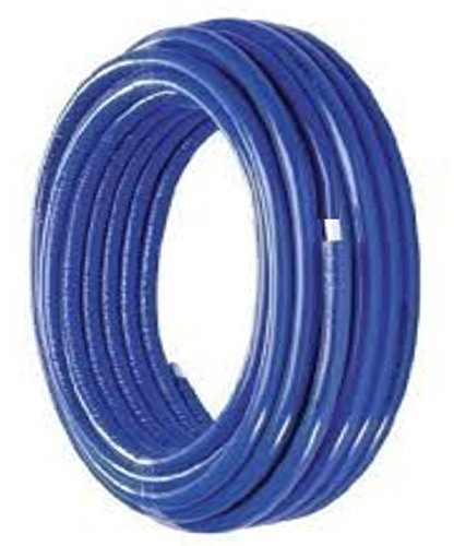 PEX AL Rohr Alurohr Verbundrohr Heizungsrohr isoliert Isolierung 8 mm stark Mehrschichtrohr Fußboden Heizung Rohre (20mm 50m Iso blau)