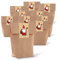 Logbuch-Verlag 25 kleine Nikolaus Geschenktüten aus Papier 14 x 22 x 5,5 cm zum Befüllen als Nikolausstiefel für Kinder und Erwachsene