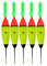 5 Pcs 30g EVA Foam Fishing Floats + 10 Pcs Glow Sticks Long Vertical Luminous Night Fishing Floats For Carp Bass