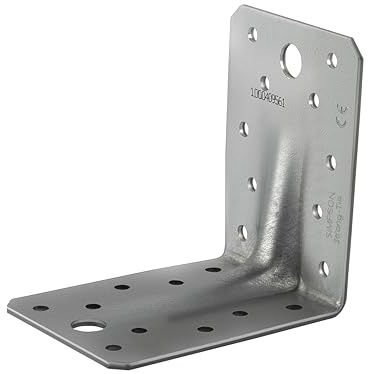 Dresselhaus Simpson Winkelverbinder, mit Rippe, 0709001, feuerverzinkt tzn, 90, 1 Stück
