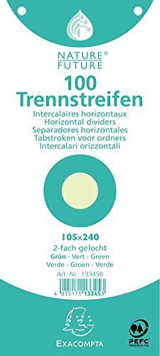 Exacompta 13345B Grün, 100 Stück Indexkarte