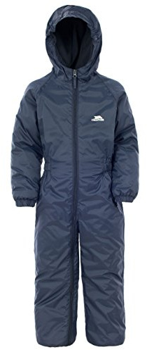 Trespass Baby Unisex Dripdrop Padded Waterproof Rain Suit (12/18 Months) (Navy Blue)