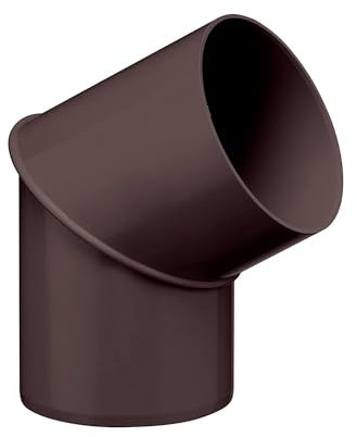 INEFA angolo per il pluviale, 60° Plastica, caso, tubo piegato, l'angolo per Regenfallrorhr, tubo downcomer - connettore, accessori, grondaie connettore tubo 75mm, 60° Marrone scuro