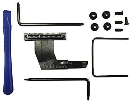 Rinbers Top Hard Disc Drive Flex Cable for Apple Mac Mini A1347 Server 2nd SSD HDD Upgrade Kit 821-1501-A (2011-2013) with Tools