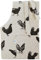 Linen & Cotton Schürze Küchenschürze Kochschürze Grillschürze VINTAGE - 70 x 84cm (Hühner Schwarz) Natur/Beige