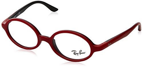 Ray-Ban Unisex 0ry1545 Sonnenbrille, Rot auf Schwarzem Gummi, 42