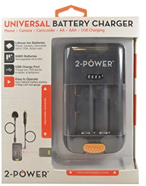 2-Power UDC5001A-RPUK Universal Camera Battery Charger-Retail