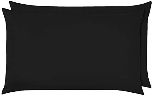 NIYS Luxury Bedding Finest 100% Egyptian Cotton Pillowcase Pair (Black)