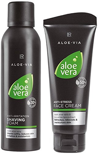 LR ALOE VIA Aloe Vera Men Gesichtspflege-Set (Rasierschaum und Gesichtscreme)