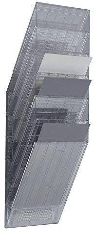 Durable | Wandprospektspender | Hochformat | 6 x DIN A4 | VE 2 Stk | transparent