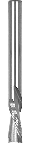 Yonico 32212-SC - Downcut Spiral End Mill CNC Router Bit, Diameter: 1/4, Cutting Height: 3/4, Flutes: 2-1/4 Shank