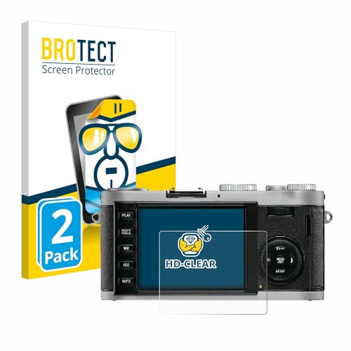 BROTECT (2 Stück Schutzfolie für Leica X1 Displayschutz Folie Made in Germany, Ultra-Klar