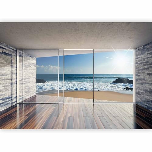 Fotomurales B&D XXL - 300x210 cm XXL Papel pintado tejido no tejido Decoración de Pared decorativos Murales moderna Diseno Fotográfico Paisaje Mar c-B-0058-a-d