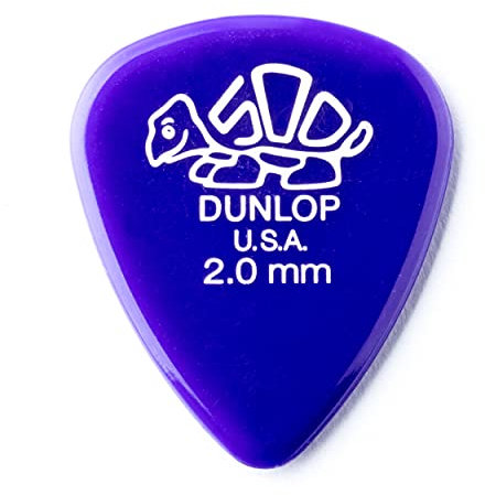 JIM DUNLOP Plektrum Delrin 500 2,00mm 12 Stück
