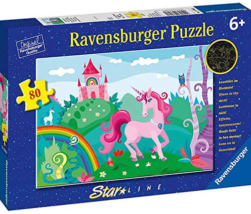 Ravensburger 13706 - Einhornzauber 80 Teile Puzzle