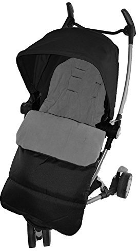 Fußsack/COSY TOES kompatibel mit Quinny Yezz Kinderwagen Dolphin grau