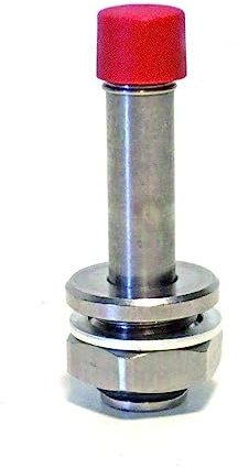 Barazzoni, Ricambio originale, Bloccaleva Completo Rosso, Acciaio Inossidabile, Made in Italy