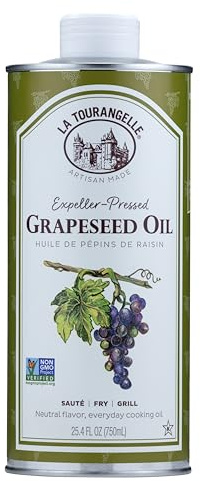 La Tourangelle Expeller-Pressed Grapeseed Oil for Cooking, 25.4 fl oz