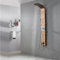 Gowe Luxus Rose Golden Duschsäule Wasserfall Dusche Wasserhahn Seitenbrausen Badewanne Armatur