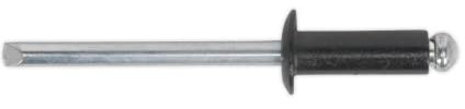 Sealey RAB3280S Aluminium Rivet Black Standard Flange 3.2 x 8mm Pack of 200