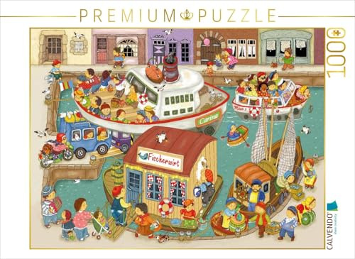 CALVENDO Puzzle Kleiner Hafen | 1000 Teile Lege-Größe 64 x 48 cm Foto-Puzzle für glückliche Stunden