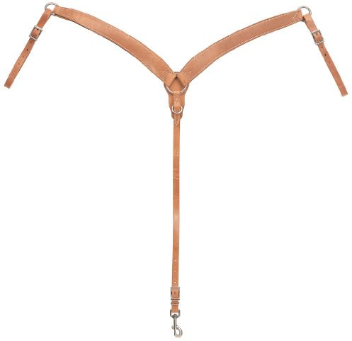 Weaver Leather Harness Brusthalsband aus Leder, mit Ring-in-Mittelmuster, Russet