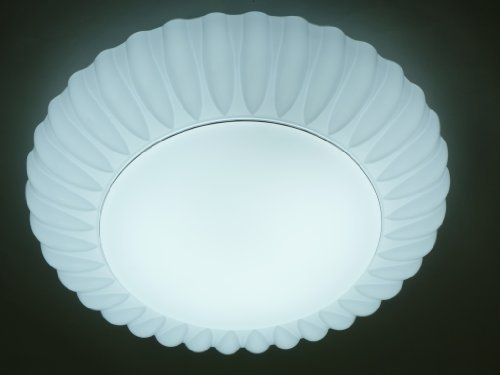 Moderne helle Deckenleuchte, Durchmesser 54cm, inklusive Phillips Energie Spar Leuchtmittel, 40W + 22W, Blume rund