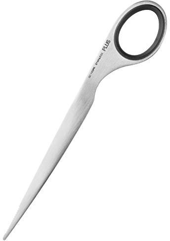 PLUS Cuchillo de papel de acero inoxidable, negro