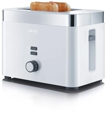 GRAEF. Toaster TO 61, weiß, 27 centimeters l x 18 centimeters w x 19.3 centimeters h