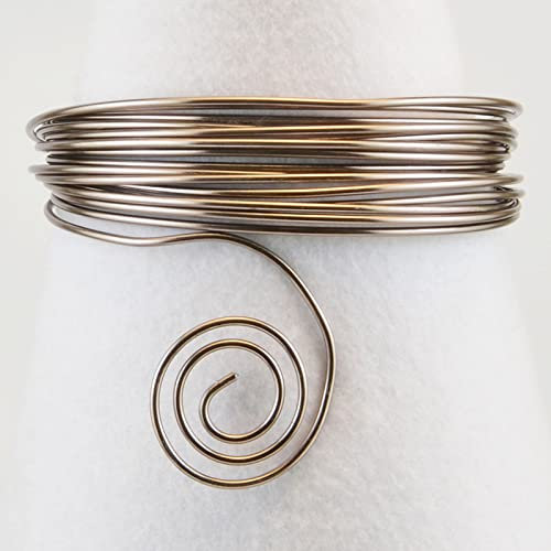 Vaessen Creative 24250-025 Aludraht Schmuck 0,8 mm x 15 m, Biegsam Schmuckdraht, Aluminium, anthrazit Pantone, 1500 x 0.011 x 0.2 cm, Anthracite
