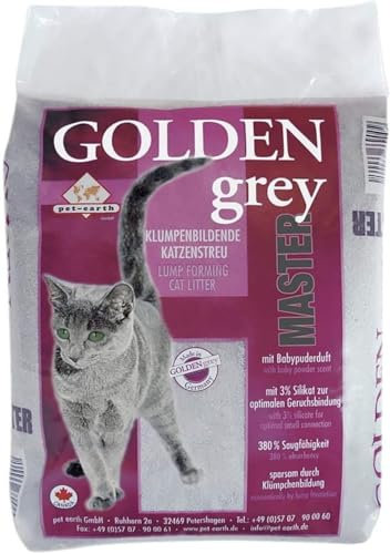 Golden grey master 14 kg Katzenstreu Klumpstreu mit Babypuderduft