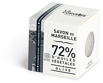 La Corvette, Olive Marseille Seifenwürfel in Kartonschachtel, 200 g