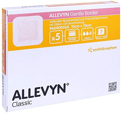 Allevyn Gentle Border 10x10 cm Schaumverb.