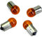 one by Camamoto lampada, lampadine (kit 4 lampade/lampadine frecce colore arancio 12v. / 10w bulbs / ba15s compatibile con scooter 50cc enduro cod 77220003)