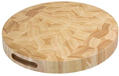 Vogue C488 Round Wooden Chopping Board 45X 400mm Kitchen Cutting Restaurant