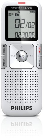Philips LFH 0615 Digitaler Rekorder 2GB inkl. Batterie, USB-kabel, weiss
