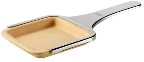 Stöckli PizzaGrill Tonpfännchen-Set, Ton, Silikon, Edelstahl